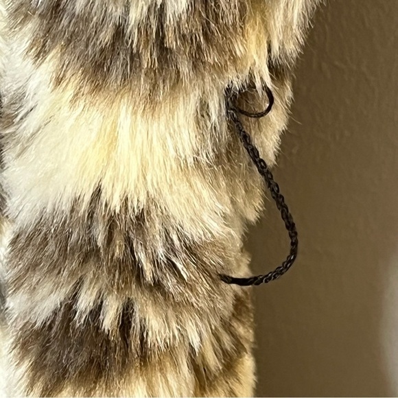 ZARA TRF Collection Fairisle Faux Fur Vest Cozy Lined - Picture 4 of 6